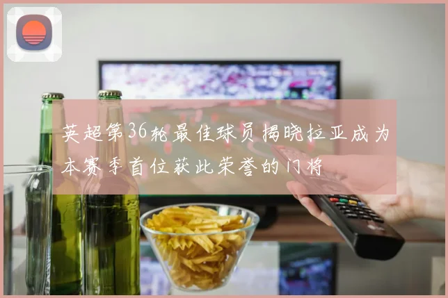 英超第36轮最佳球员揭晓拉亚成为本赛季首位获此荣誉的门将